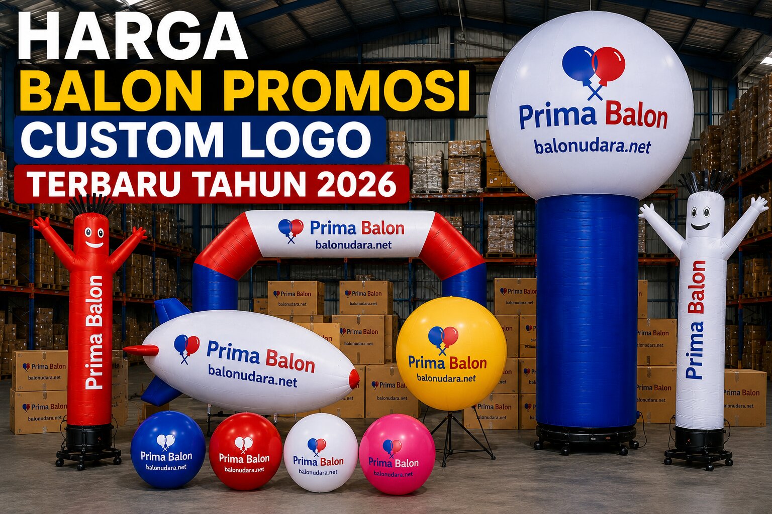 Harga Balon Promosi Custom Logo Terbaru Tahun 2026