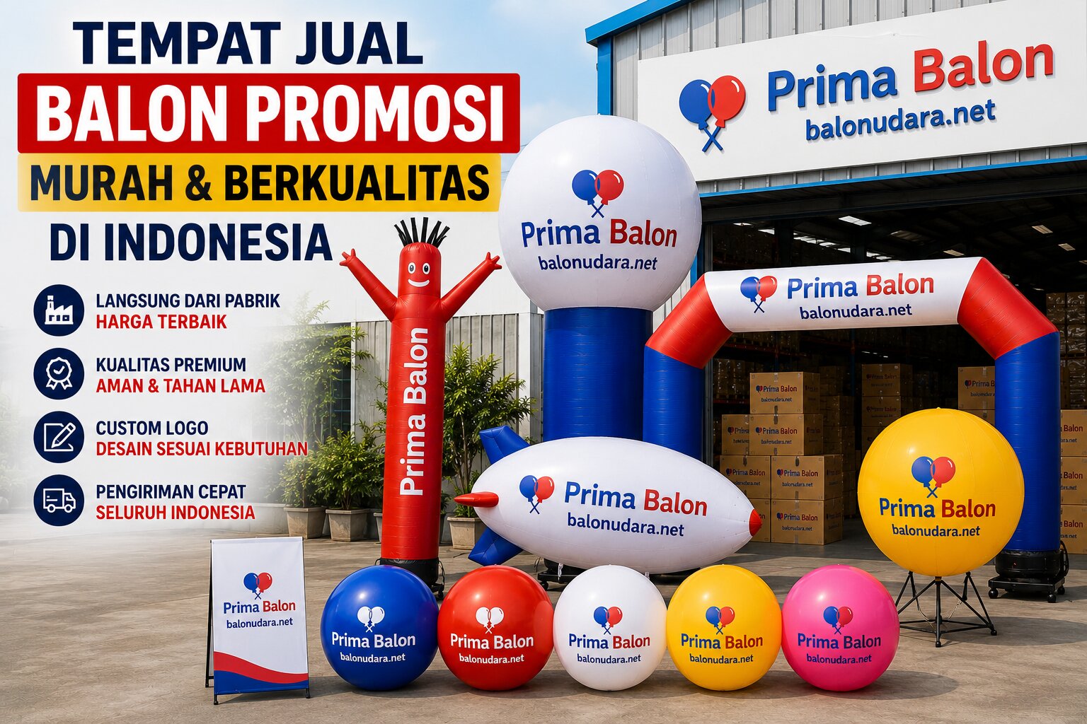 Tempat Jual Balon Promosi Murah dan Berkualitas di Indonesia